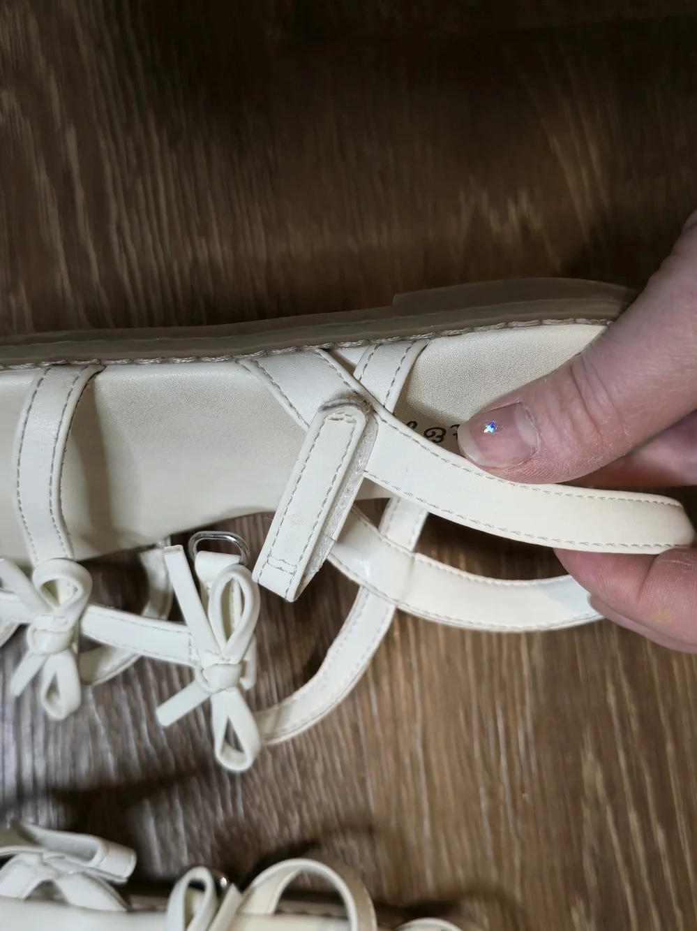 Cat & Jack White Bow-Strap Girls' Sandals